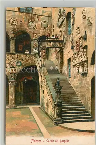 AK / Ansichtskarte Firenze_Toscana Cortile del Bargello Firenze Toscana