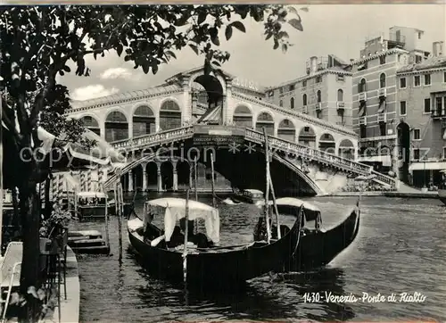 AK / Ansichtskarte Venezia_Venedig Ponte di Rialto Venezia Venedig
