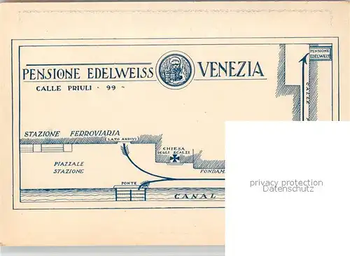 AK / Ansichtskarte Venezia_Venedig Pensione Edelweiss  Venezia Venedig