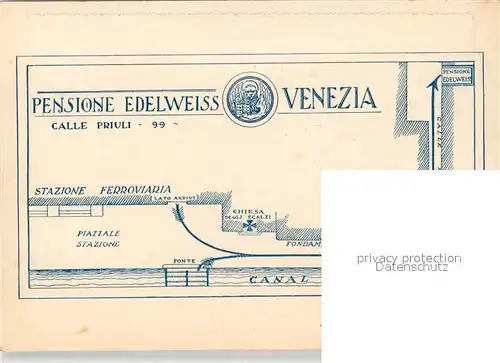 AK / Ansichtskarte Venezia_Venedig Pensione Edelweiss Venezia Venedig