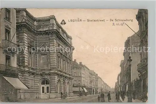 AK / Ansichtskarte Leuven Statiestraat De Schouwburg Leuven