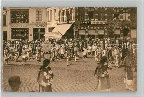 AK / Ansichtskarte Tournai Parroise Saint Jacques Groupe de Notre Dame de la Gesinne invoque par les jeunes meres Tournai