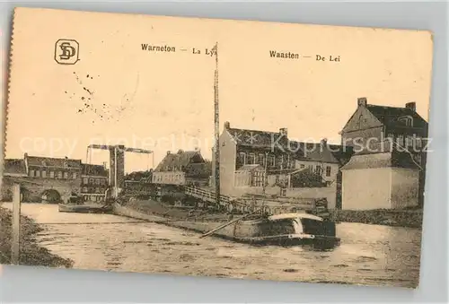 AK / Ansichtskarte Warneton_Hainaut La Lys Warneton Hainaut