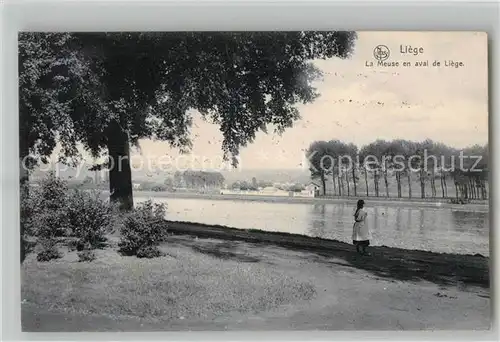 AK / Ansichtskarte Liege_Luettich La Meuse en aval de Liege Liege Luettich