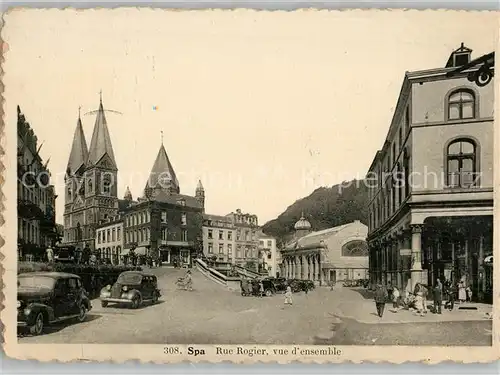 AK / Ansichtskarte Spa_Liege Rue Rogier vue d ensemble Spa_Liege