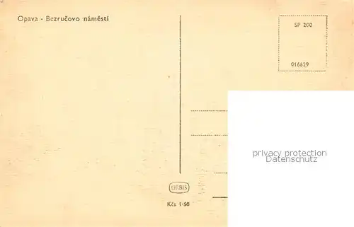 AK / Ansichtskarte Opava_Troppau Bezrucovo namesti Opava Troppau