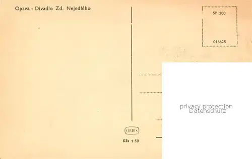 AK / Ansichtskarte Opava_Troppau Divadlo Nejedleho Opava Troppau