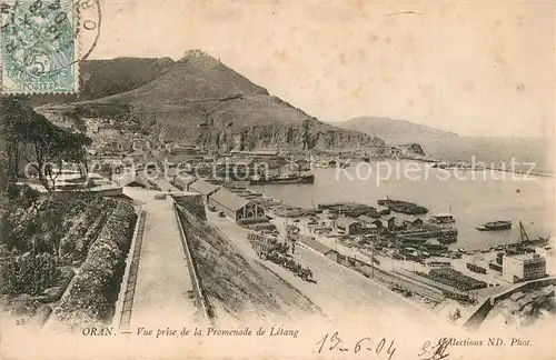 AK / Ansichtskarte Oran Vue prise de la Promenade de Letang Oran