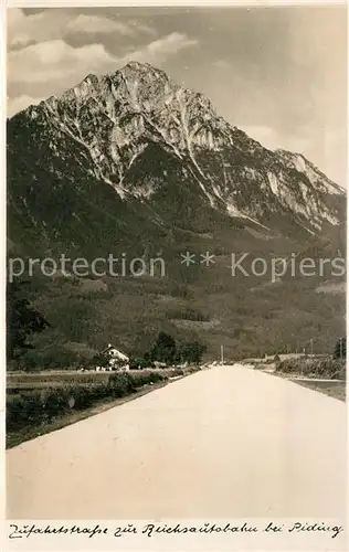 AK / Ansichtskarte Piding Zufahrtsstrasse Reichsautobahn Piding
