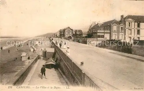 AK / Ansichtskarte Cabourg Les Villas la Digue Cabourg