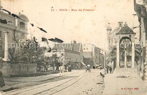 AK / Ansichtskarte Nice_Alpes_Maritimes Rue de France Nice_Alpes_Maritimes