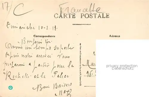 AK / Ansichtskarte Rochefort_sur_Mer Hotel des Postes Rochefort_sur_Mer