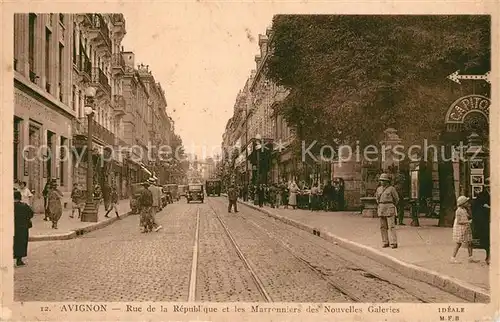 AK / Ansichtskarte Avignon_Vaucluse Rue de la Republiaque  Avignon Vaucluse