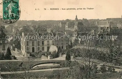 AK / Ansichtskarte Rennes_Ille et Vilaine Panorama prise du Thabor 