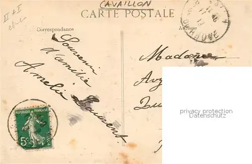 AK / Ansichtskarte Cavaillon Place Monument Gambetta Cavaillon