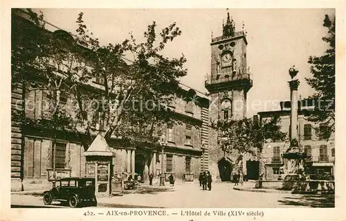 AK / Ansichtskarte Aix en Provence Hotel de Ville Aix en Provence