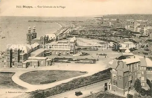 AK / Ansichtskarte Dieppe_Seine Maritime Panorama Plage Dieppe Seine Maritime