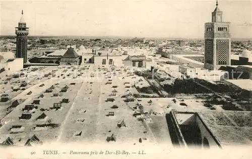 AK / Ansichtskarte Tunis Panorama Dar El Bey Tunis