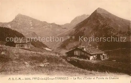 AK / Ansichtskarte Praz_de_Lys Roc Enfer Pointe de Chalune Praz_de_Lys