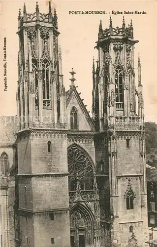 AK / Ansichtskarte Pont a Mousson Eglise Saint Martin Pont a Mousson