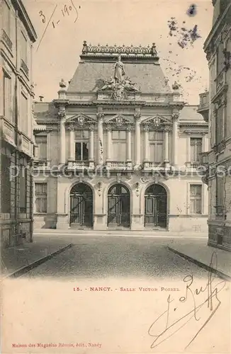 AK / Ansichtskarte Nancy_Lothringen Salle Victor Poirel Nancy Lothringen