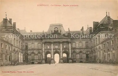 AK / Ansichtskarte Luneville Le Chateau Facade principale Luneville