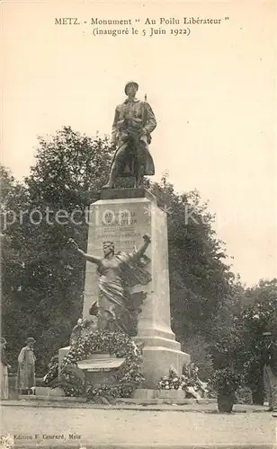 AK / Ansichtskarte Metz_Moselle Monument Au Poilu Liberateur Metz_Moselle