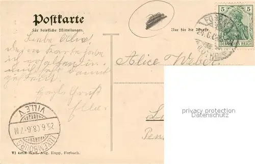 AK / Ansichtskarte Forbach_Lothringen Evang Kirche Forbach Lothringen