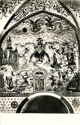 AK / Ansichtskarte Sillegny Peintures Murales 1540 Le jugement dernier Sillegny