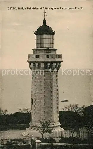 AK / Ansichtskarte Cette_Herault Station Balneaire et Climatique Le nouveau Phare Cette Herault
