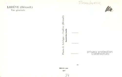 AK / Ansichtskarte Lodeve Vue generale Lodeve