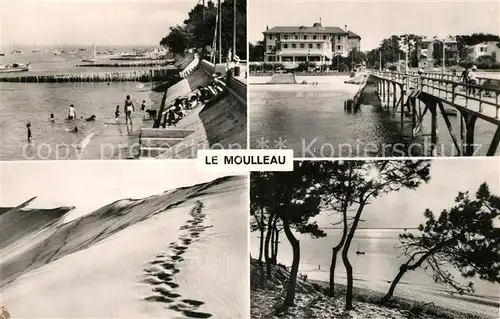 AK / Ansichtskarte Le_Moulleau La Plage La Jetee Pilat Plage Les Dunes Coucher de Soleil Le_Moulleau