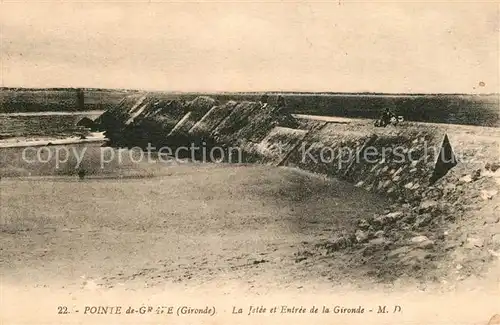 AK / Ansichtskarte Pointe_de_Grave La Jetee et Entree de la Gironde Pointe_de_Grave