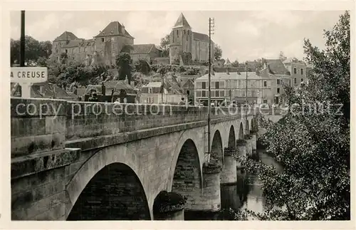 AK / Ansichtskarte Le_Blanc_Indre Pont et Chateau Le_Blanc_Indre