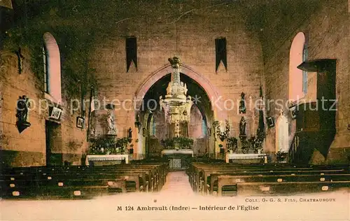 AK / Ansichtskarte Ambrault Eglise Ambrault