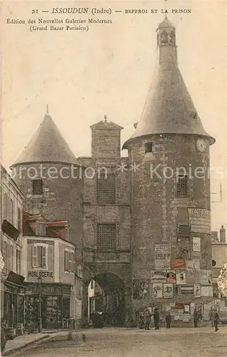 AK / Ansichtskarte Issoudun_Indre Beffroi et la Prison Issoudun Indre