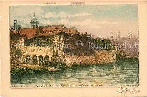 AK / Ansichtskarte Dauphine Pont K?nstlerkarte  Dauphine