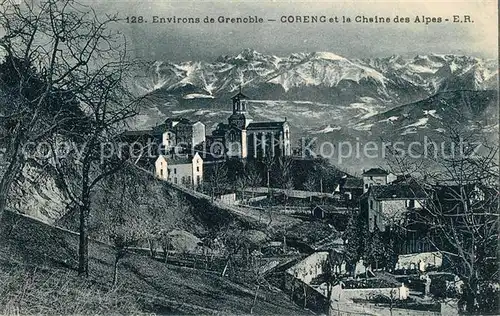 AK / Ansichtskarte Corenc Et la Chaine des Alpes Corenc