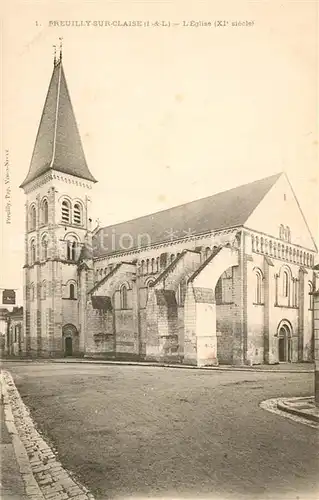AK / Ansichtskarte Preuilly sur Claise Eglise Preuilly sur Claise
