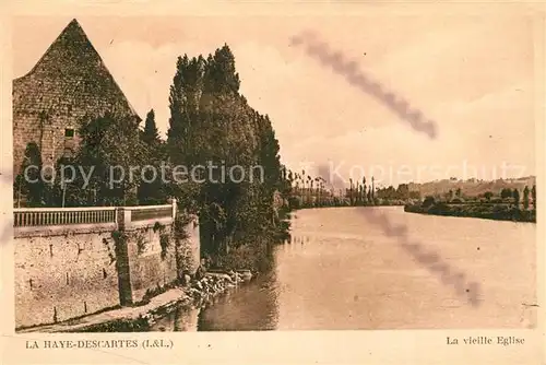AK / Ansichtskarte Descartes La Haye Eglise Descartes