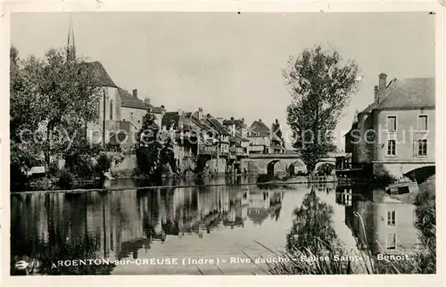 AK / Ansichtskarte Argenton sur Creuse Rive gauche  Argenton sur Creuse