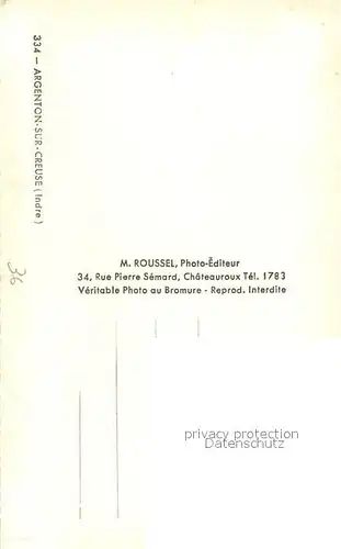 AK / Ansichtskarte Argenton sur Creuse Fliegeraufnahme Creuse Argenton sur Creuse