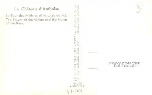AK / Ansichtskarte Amboise Chateau Amboise