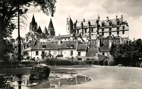AK / Ansichtskarte Loches_Indre_et_Loire Chateau Jardin Public Loches_Indre_et_Loire