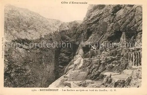 AK / Ansichtskarte Rotheneuf Les Rochers sculpt Rotheneuf