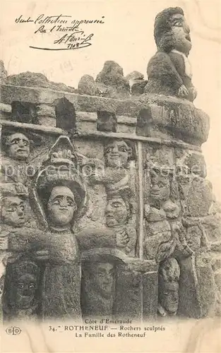 AK / Ansichtskarte Rotheneuf Les Rochers sculpt Rotheneuf