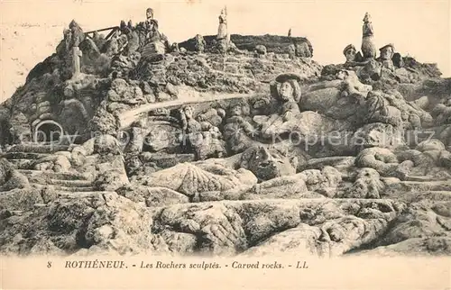 AK / Ansichtskarte Rotheneuf Les Rochers sculpt Rotheneuf