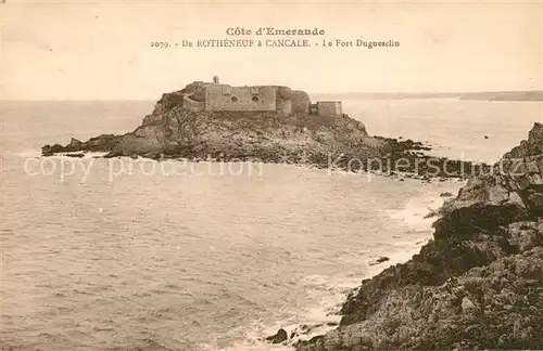 AK / Ansichtskarte Rotheneuf Cancale Fort Duguesclin Rotheneuf