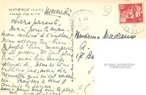 AK / Ansichtskarte Rotheneuf Ensemble Plage du Val Rotheneuf