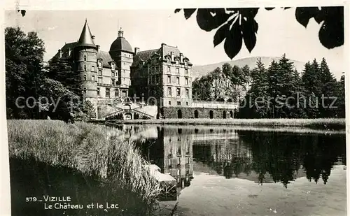 AK / Ansichtskarte Vizille Chateau et le Lac Vizille